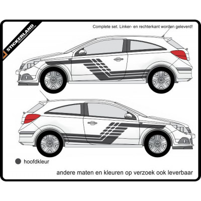 Complete stripingkit Deco1-112 (vanaf 150cm)