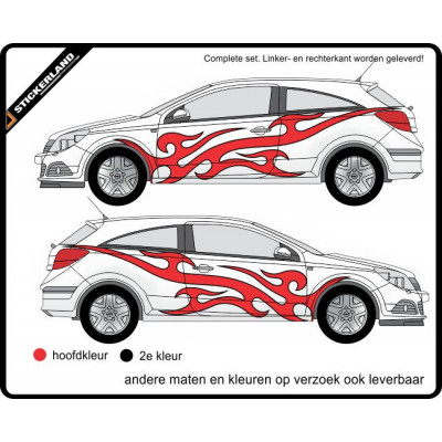 Complete stripingkit Deco2-001 (vanaf 150cm)