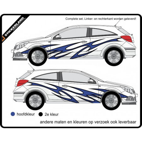 Complete stripingkit Deco2-034 (vanaf 150cm)