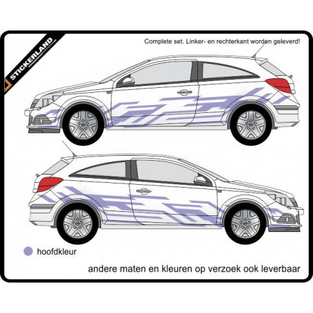 Complete stripingkit Deco2-107 (vanaf 150cm)