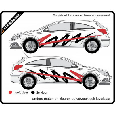 Complete stripingkit Deco2-110 (vanaf 150cm)