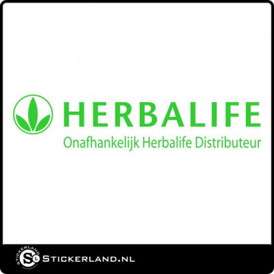 Herbalife distributeur sticker groen