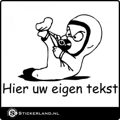 Babysticker eigen tekst 01