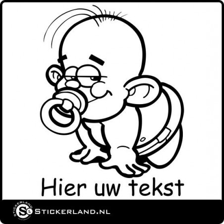 Babysticker eigen tekst 02