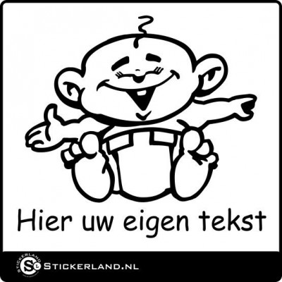 Babysticker eigen tekst 03