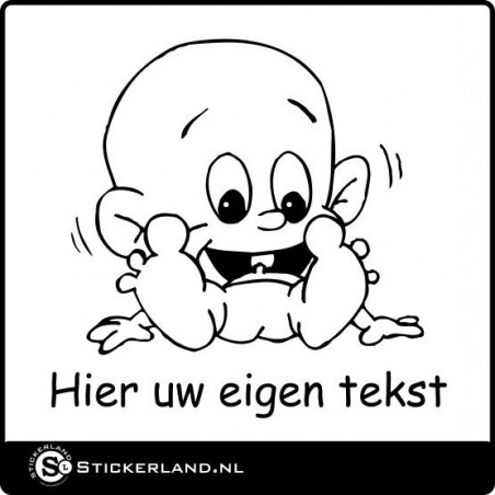 Babysticker eigen tekst 04