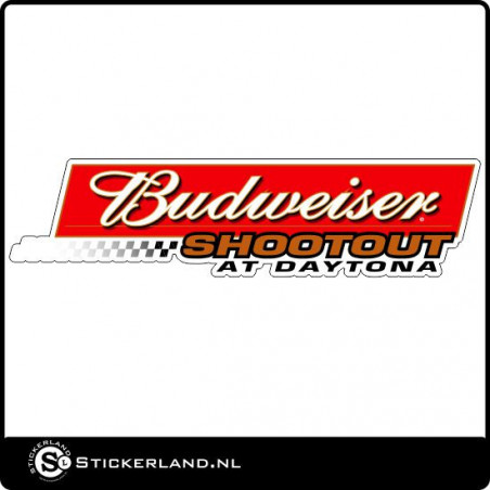 Budweiser shootout Oldskool retrosticker