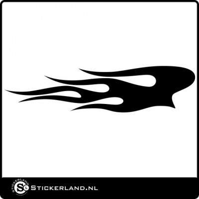 Vlammen sticker 06