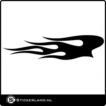 Vlammen sticker 06