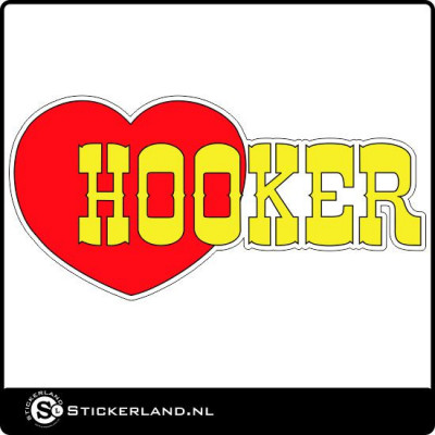 Hooker Oldskool retrosticker