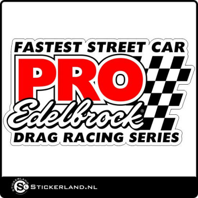 Pro Edelbrock Oldskool retrosticker