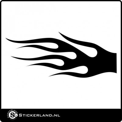 Vlammen sticker 07