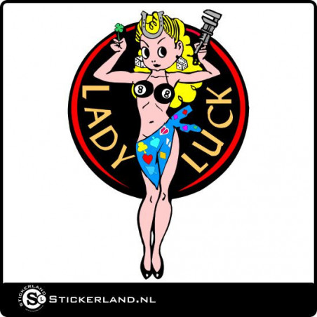 Lady Luck Oldskool retrosticker