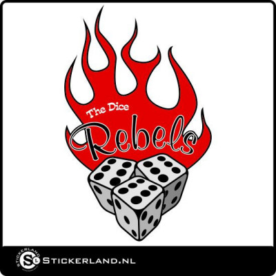 Dice Rebels Oldskool retrosticker