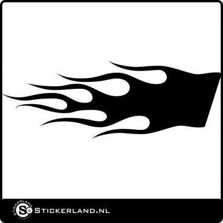 Vlammen sticker 09