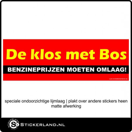 Bumpersticker de klos