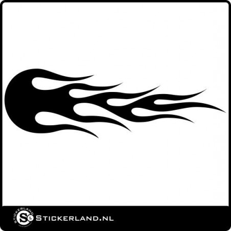 Vlammen sticker 10