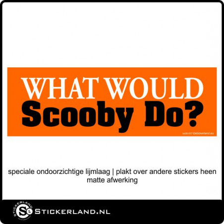 Bumpersticker Scooby