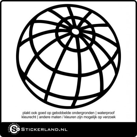 Globe sticker