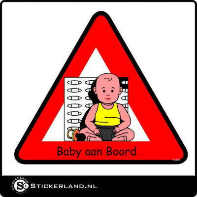 Baby aan boord sticker 01