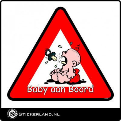 Baby aan boord sticker 02