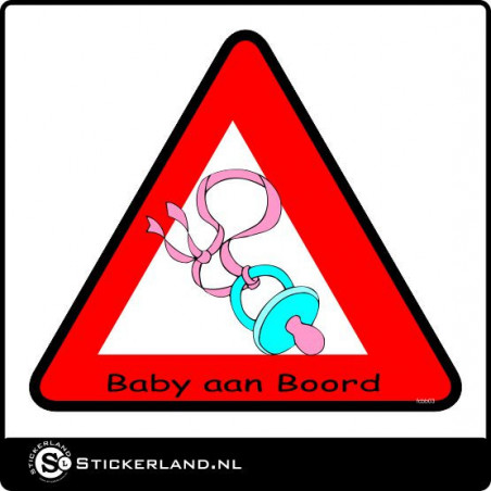 Baby aan boord sticker 03