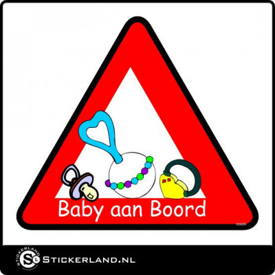 Baby aan boord sticker 04