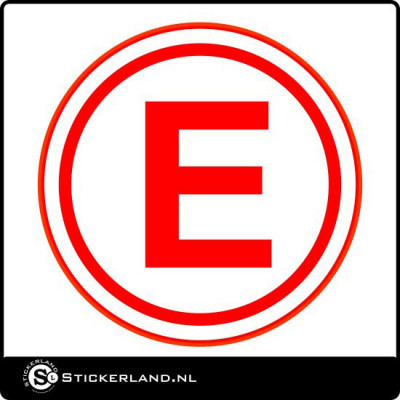 Noodschakelaar sticker