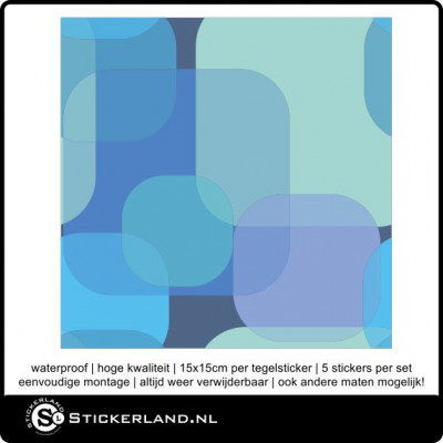 Tegelstickers Fullcolor 009 (set van 5 stuks)