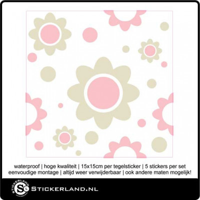 Tegelstickers Fullcolor 046 (set van 5 stuks)