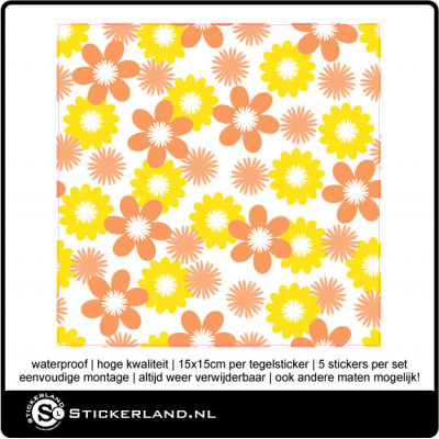 Tegelstickers Fullcolor 055 (set van 5 stuks)