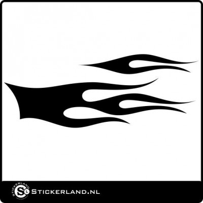 Vlammen sticker 17