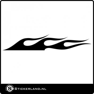 Vlammen sticker 18