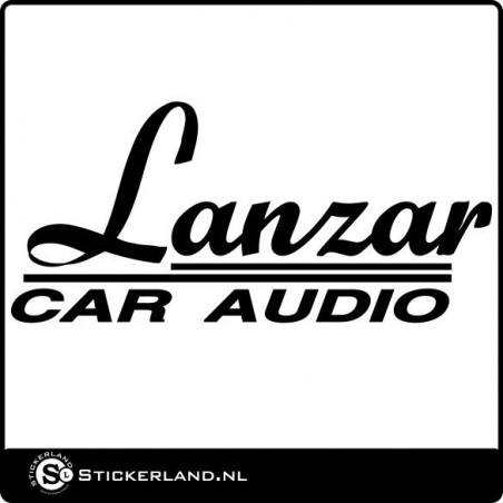 Lanzar car audio logo sticker