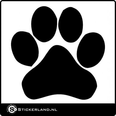 Kattenpootje sticker