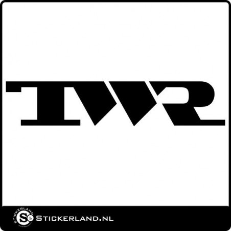TWR logo sticker