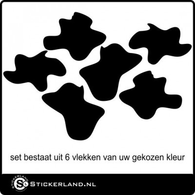 Stickerset Koeienvlekken