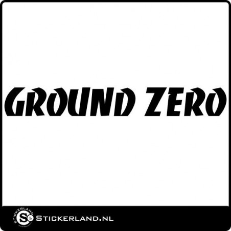 Ground Zero logo sticker