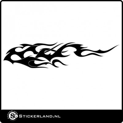 Vlammen sticker 22