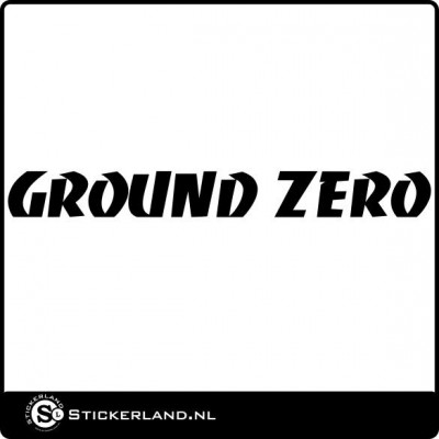 Ground Zero raamstreamer (ca.100x10cm)