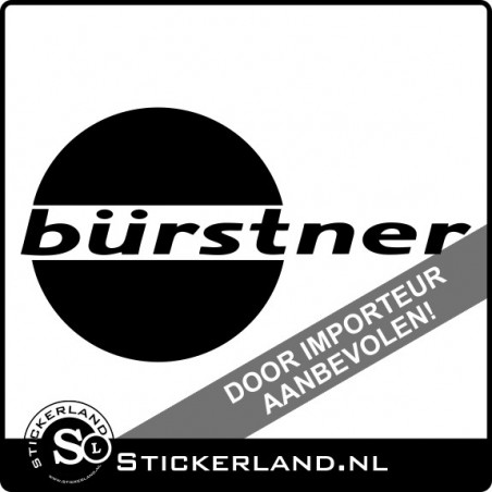 Burstner caravan en camper sticker