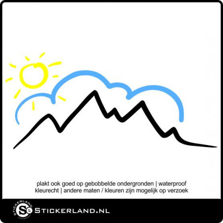 Landschap 02 sticker (70x32cm)