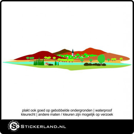 Landschap 04 fullcolor sticker (85x15cm)
