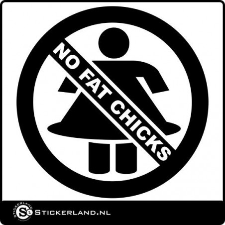 No Fat Chicks sticker