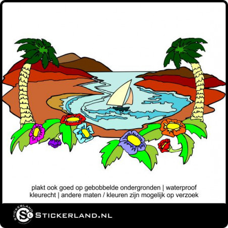 Landschap 05 fullcolor sticker (66x39cm) Landschap 05 fullcolor sticker (66x39cm)
