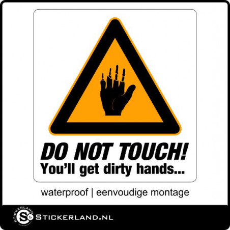 Dont Touch sticker
