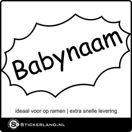 Geboortesticker ontwerp 07