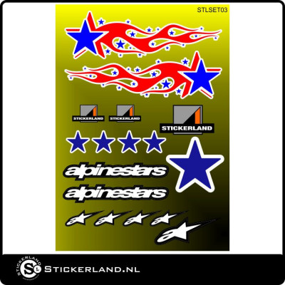 Stickerkit Alpinestar (34x24cm)