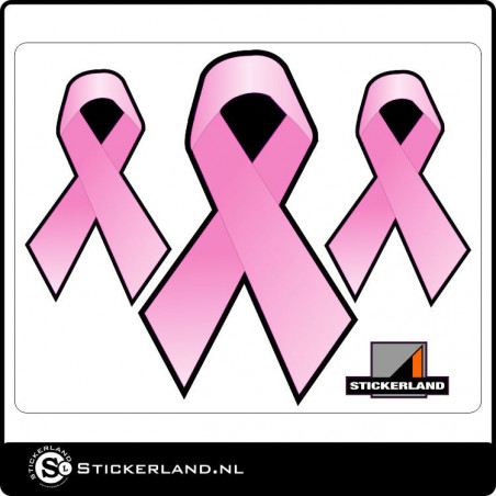 Stickerset Pink Ribbon