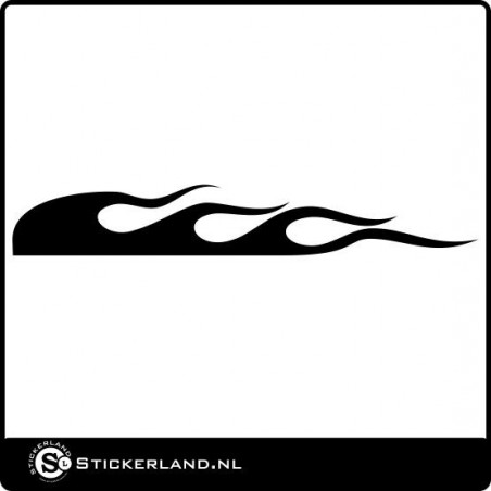 Vlammen sticker 33